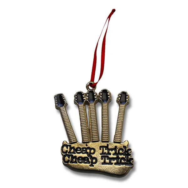Guitar Ornament - Gold